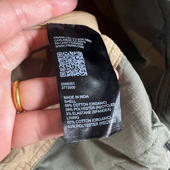 Prana Palisades Ripstop Womens Jacket MEDIUM in Rye Green UPF 50+ - Picture 8 of 12